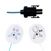 Pediatric disposable defibrillation electrode, 1.2m